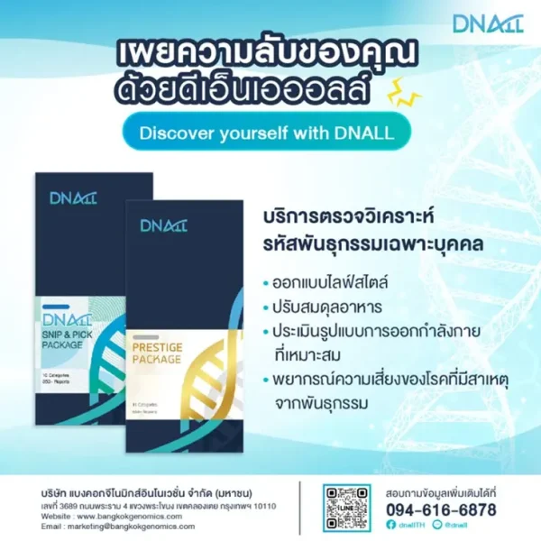 ชุดตรวจดีเอ็นเอเฉพาะบุคคล (Personal DNA Testing)